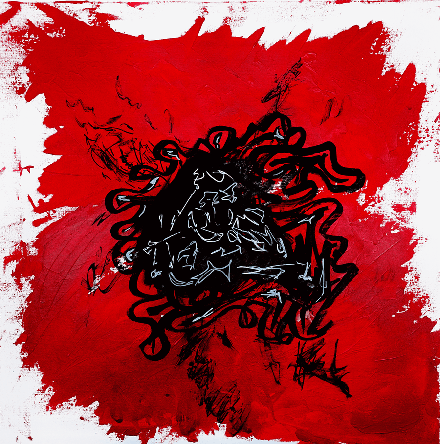 Work 004, Acrylic on canvas, 2022, by Matas
