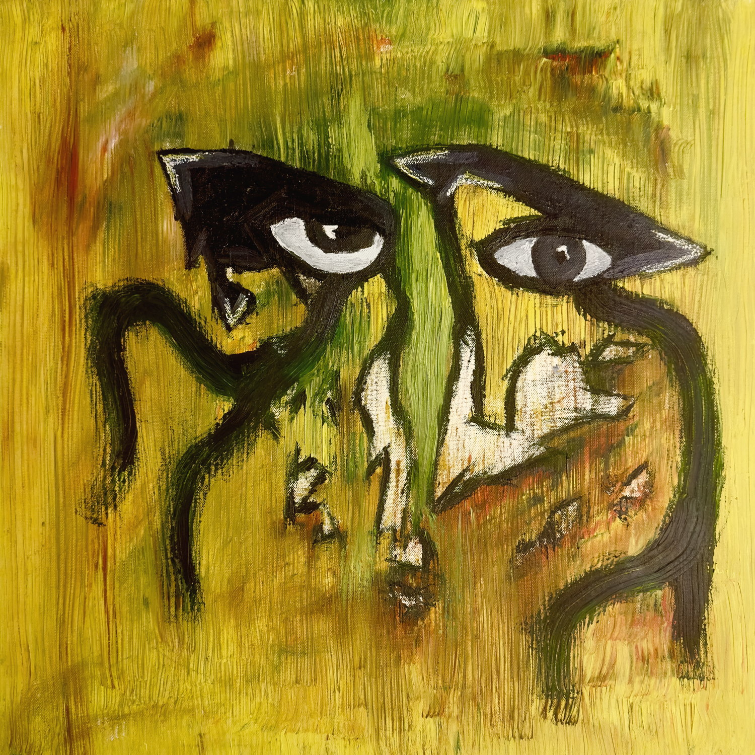 Work 011, Oil on canvas, 2025, by Matas