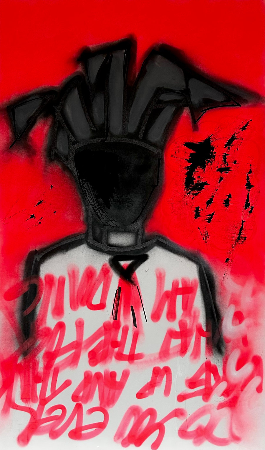 Work 001, Acrylic on canvas, 2022, by Matas